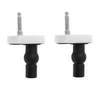 2 Piezas Versátiles De Asiento De Inodoro Bisagras Fiebres Libraciones Rápidas Juego Reemplazo Superior Para Agujeros Ciegos Materiales Resistentes