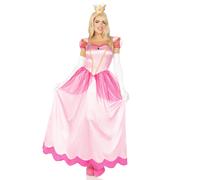2 piezas. Vestido largo princesa rosa cl sico