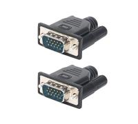 2 Piezas VGA Adaptador de Pantalla Virtual Macho Enchufe Simulado EDID Sin Cabezal Emulador Fantasma Placa Bloqueo Tarjeta VíDeo Spoofer