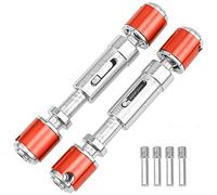 2 piezas Vgoohobby eje de transmisión de metal compatible con Axial SCX10 D90 90028 Tamiya CC01 1/10 RC Crawler Car (63 mm-74 mm)