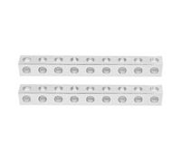 2 Piezas Viga Cuadrada 3106-0009-0072 - Piezas de Estructura Robótica con 9 Orificios, 8 × 8 × 72 mm