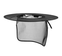 2 Piezas Visera Solar de Malla para Casco, Ala Completa, Negra | Ajuste para Cascos de Seguridad, Diseño Plegable Ligero, Cobertura para Cuello, Obra y Carretera