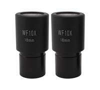 2 Piezas WF10X Ocular de Campo Amplio Microscopio BiolóGico Lente óPtica Ocular Gran Angular 23,2Mm TamañO de Montaje