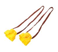 2 Piezas Zancos de Equilibrio de Plástico Pata de Elefante Jardín | Bordes Redondeados, Bloques Amarillos para Aprendizaje Temprano, Base Antideslizante Ensanchada, Uso en Interiores