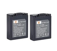 2 pilas CGR-S006E DSTE de iones de litio compatibles con S006E, CGR-S006, CGR-S006A/1B, CGA-S006E, CGA-S006, DMW-BMA7 y Panasonic DMC-FZ28EFK,DMC-FZ28EFS,DMC-FZ18EB,DMC-FZ18EG,DMC-FZ18EG,DMC-FZ18EGS