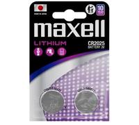 2 pilas de botón MAXELL de litio CR2025 3 voltios