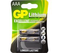 2 Pilas de Litio AAA, Micro [GP 24LF] FR03; 1,5 V.