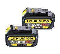 2 pilas de repuesto de batería para DeWalt 18 V, DCB180 DCB181 DCB182 DCB184 DCB201 DCB200 para DeWalt 18 V