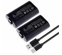2 pilas recargables de 1400 mAh + cable USB para mandos Xbox One y Xbox Series - Kit Play & Charge - Compatible modelo 1556 - Straße Game®