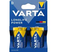 VAR LLP D 2X - Longlife Power, batería alcalina, D (mono), paquete de 2