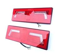 2 Pilotos Traseros LED con 5 Funciones, Efecto Neón, 12 V 24 V, para Tractor, Excavadora, Volquete, Camión, Remolque