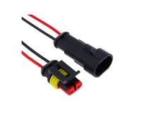 2 Pin Way Sealed Waterproof Electrical Wire Connector Set Auto Connectors With Cable(1Set)
