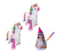 2 piñatas unicornio para rellenar Juego fiesta para niñas Celebración cumpleaños