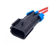 2 pines 15300027 GM paquete meteorológico Sensor enchufe del ventilador conector electrónico impermeable automático arnés de cables 15300002(2P Male)