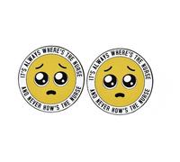 2 pines esmaltados con texto en inglés "It's Always Where's the Nurse and Never How's the Nurse", pin de solapa para cuidado de frustración, insignia de aleación de metal