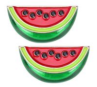 2 pines esmaltados de sandía, bonito broche de frutas para mujer, pin esmaltado para el día de la madre, insignia de solapa de aleación de sandía para fiestas, decoración de uso diario