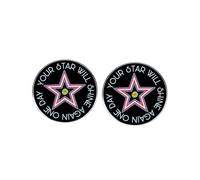2 pines esmaltados inspiradores de estrella - "Your Star Will Shine Again One Day", insignias de solapa de aleación motivacionales para chaqueta, bolsa o sombrero, regalo positivo para mujeres y
