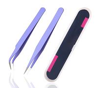 2 pinzas adhesivas, bonitas pinzas de manualidades para calcomanías, álbumes de recortes, vinilo, pestañas, electrónica, morado