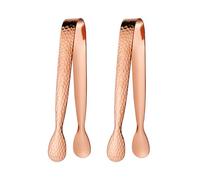 2 pinzas de acero inoxidable para aperitivos para manipular hielo en cocinas y cafeterías, herramienta de servir, agarre ajustable