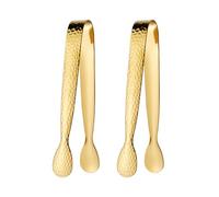 2 pinzas de acero inoxidable para aperitivos para manipular hielo en cocinas y cafeterías, herramienta de servir, agarre ajustable
