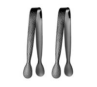 2 pinzas de acero inoxidable para aperitivos para manipular hielo en cocinas y cafeterías, herramienta de servir, agarre ajustable