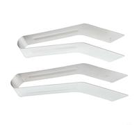 2 pinzas de acero inoxidable para trasplantar plantas jóvenes y con diseño de punta optimizada para entrada al suelo (pequeño)