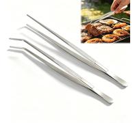 2 pinzas de cocina profesionales de 12 pulgadas, acero inoxidable, ideales para chefs y aficionados, diseño seguro y resistente al calor para parrillas, ensaladas, pastas y más
