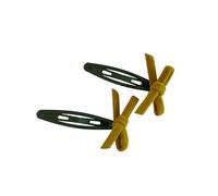 2 pinzas de pelo aterciopeladas con lazo para mujeres y niñas, elegantes accesorios para el cabello, horquillas suaves y ligeras para uso diario para niños