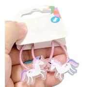 2 pinzas de pelo brillantes para niñas con patrón de mariposa y magdalenas, accesorios de moda para el cabello para fiestas infantiles