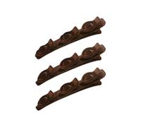 2 pinzas de pelo de doble capa para peinar el pelo, accesorios trenzados para el trabajo diario, fiesta, flocado, trenzado, clip de pico de pato accesorios para mujer
