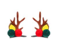 2 pinzas de pelo de Navidad para niños, horquillas de Navidad para niños y niñas, decoración de fiesta, clip de pelo de Navidad