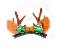 2 pinzas de pelo de Navidad para niños, horquillas de Navidad para niños y niñas, decoración de fiesta, clip de pelo de Navidad