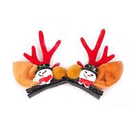 2 pinzas de pelo de Navidad para niños, horquillas de Navidad para niños y niñas, decoración de fiesta, clip de pelo de Navidad