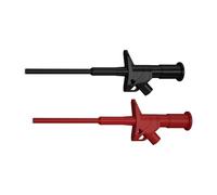 2 pinzas de prueba, sondas de prueba rápida, clip de gancho, puntas de prueba flexibles con conector banana de 4 mm para pruebas electrónicas aisladas