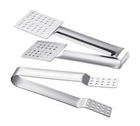 2 pinzas de té, pinzas de acero inoxidable, prensa de bolsas de té, herramientas para beber té, pinzas para bolsas de té, pinzas de hielo, pinzas para alimentos, herramientas de cocina