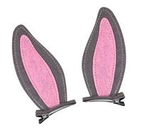 2 pinzas dobles para el pelo de conejos, accesorios prácticos de fieltro, accesorios de dibujos animados, para salidas deportivas, par de clips de fieltro amigables