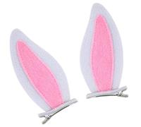 2 pinzas dobles para el pelo de conejos, accesorios prácticos de fieltro, accesorios de dibujos animados, para salidas deportivas, par de clips de fieltro amigables