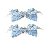 2 pinzas elegantes con lazo para el pelo para mujeres y niñas, decoración para el cabello, adecuadas para ocasiones especiales