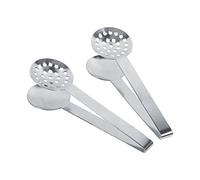 2 pinzas exprimidoras de bolsas de té, pinzas de acero inoxidable para bolsas de té, soporte exprimidor de forma redonda, dispensador de colador de bolsitas de té