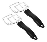2 pinzas extractoras para bandeja de horno, tostador, horno; mango común para bandejas y parrillas, extracción rápida