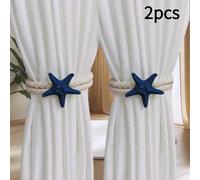 2 pinzas para cortinas estilo , 2 piezas, resina blanca, azul y verde, de , clásicas tiradores de cortinas hechos a , adornos para la decoración del hogar