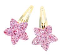 2 pinzas para el pelo brillantes de los años 2000 con estrella de cinco puntas, horquillas laterales para el pelo de mascotas para todas las edades