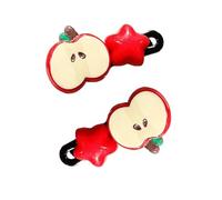 2 pinzas para el pelo con diseño de estrella de frutas de dibujos animados para mujeres y niñas, accesorios para el cabello para la frente y flequillo lateral, tocado para niños, horquilla de estrella