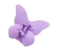2 pinzas para el pelo con mariposa, multicolor, 5,5 x 4,3 cm, antideslizantes, para el cabello, acrílico mate, accesorios para el cabello, accesorios para el cabello para mujeres, color lila