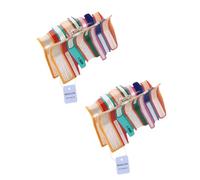 2 pinzas para el pelo de libro, pinzas para el pelo de regreso a clases para cabello grueso y fino, divertidos pasadores de pelo para profesores, accesorios para mujeres amantes de los libros (naranja