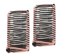 2 Pinzas para el Pelo de Plátano de Metal Vintage para Agarres de Pelo de Hilo Tejido con Estilo, Sujetan de Forma Segura Varios Estilos de Cabello, Peines Dentados para un