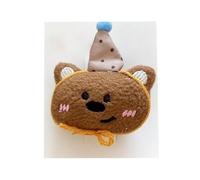 2 pinzas para el pelo de tela, lindas y lindas pinzas para el pelo de animales hechas a mano, mini oso