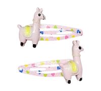 2 pinzas para el pelo para niñas, diseño de flores encantadoras y pasteles, adornos para el pelo para niños, ideales para fiestas