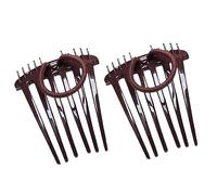 2 pinzas para la cabeza de pelo invisibles, esponjosas, accesorios para peinar el cabello para mujeres, base de cabello, moño para el cabello, base de pelo, base de volumen, inserto de peinado