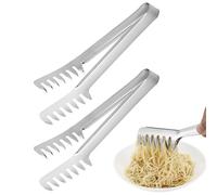 2 pinzas para pasta, pinzas de cocina, pinzas para patatas fritas, pinzas de acero inoxidable, pinzas de cocina, pinzas para pasta Hengyang, herramientas de cocina, pinzas de almacenamiento de